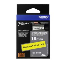 Märktejp Brother TZES641 18 mm Sv/Gul Extra fäs