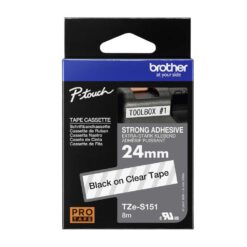 Märktejp Brother TZES151 24 mm Sv/Tra Extra fäs