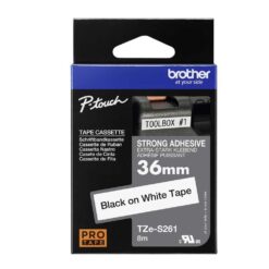 Märktejp Brother TZES261 36 mm Sv/Vit Extra fäs