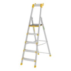Wibe Trappstege 55-PN 4 steg – proffsstege med halkskyddad plattform och ergonomiska stegfronter