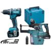 Makita Combokit DS Special med borrskruvdragare DDF484 och borrhammare DHR243 med dammutsug med avtagbart dammsugarpaket
