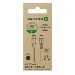 Laddkabel USB-C / USB-C Swissten