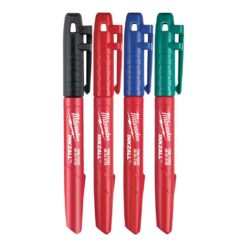 Märkpenna Milwaukee Sort färger i 4-Pack