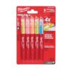 Överstrykningspenna Milwaukee Färgade 5-pack